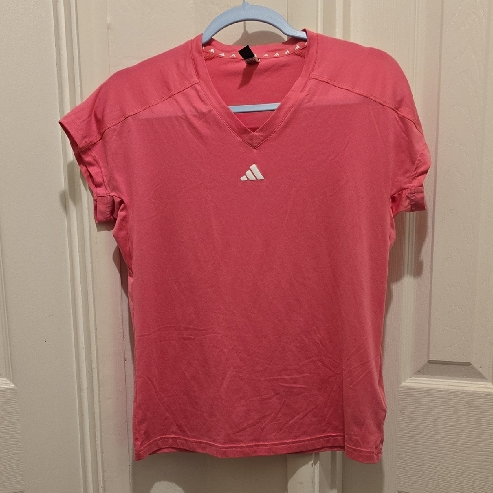 Adidas Pink Short Sleeve Tee for Effortless Style